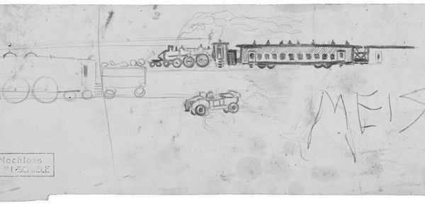 Egon Schiele - Railroad in Tulln – 1900
