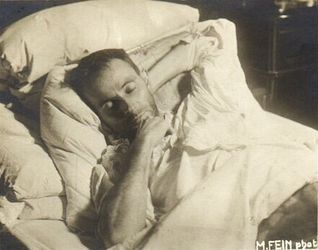 Egon Schiele auf dem Totenbett, 1918