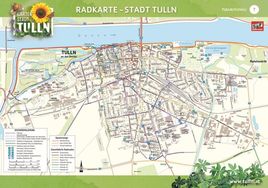 Radkarte der Stadtgemeinde Tulln 